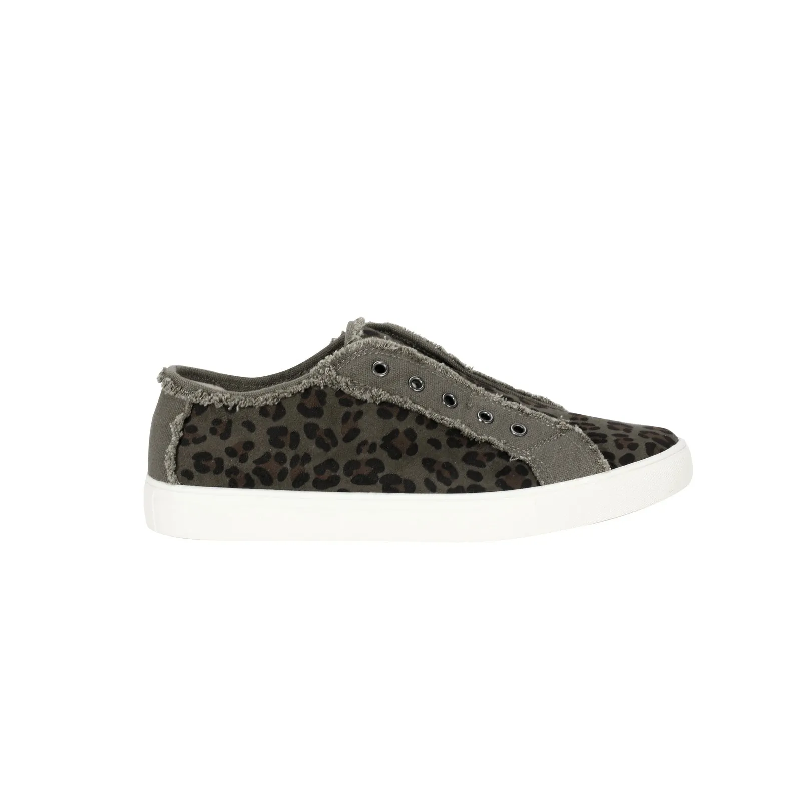 900-S002 Montana West Leopard Hair-On Canvas Shoes - By Case (12 Paris/Case)