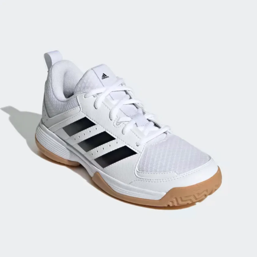 Adidas Ligra 7 Indoor Kids Unisex Training Shoes -Cloud White/Core Black/Cloud White