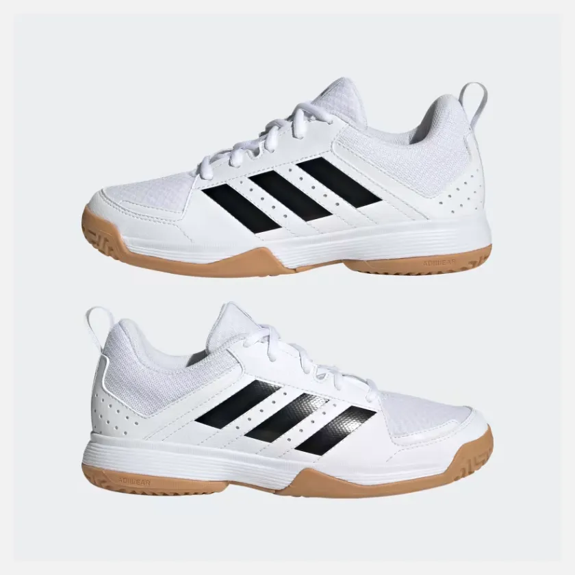 Adidas Ligra 7 Indoor Kids Unisex Training Shoes -Cloud White/Core Black/Cloud White