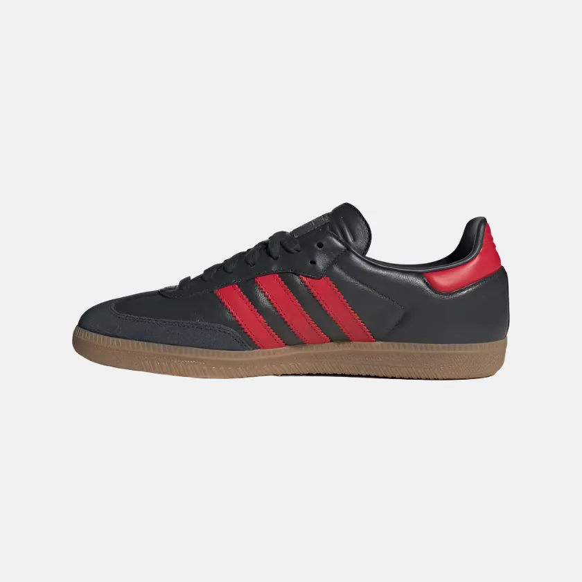 Mens Adidas Samba OG Lifestyle Shoes - Carbon/Better Scarlet/Gum