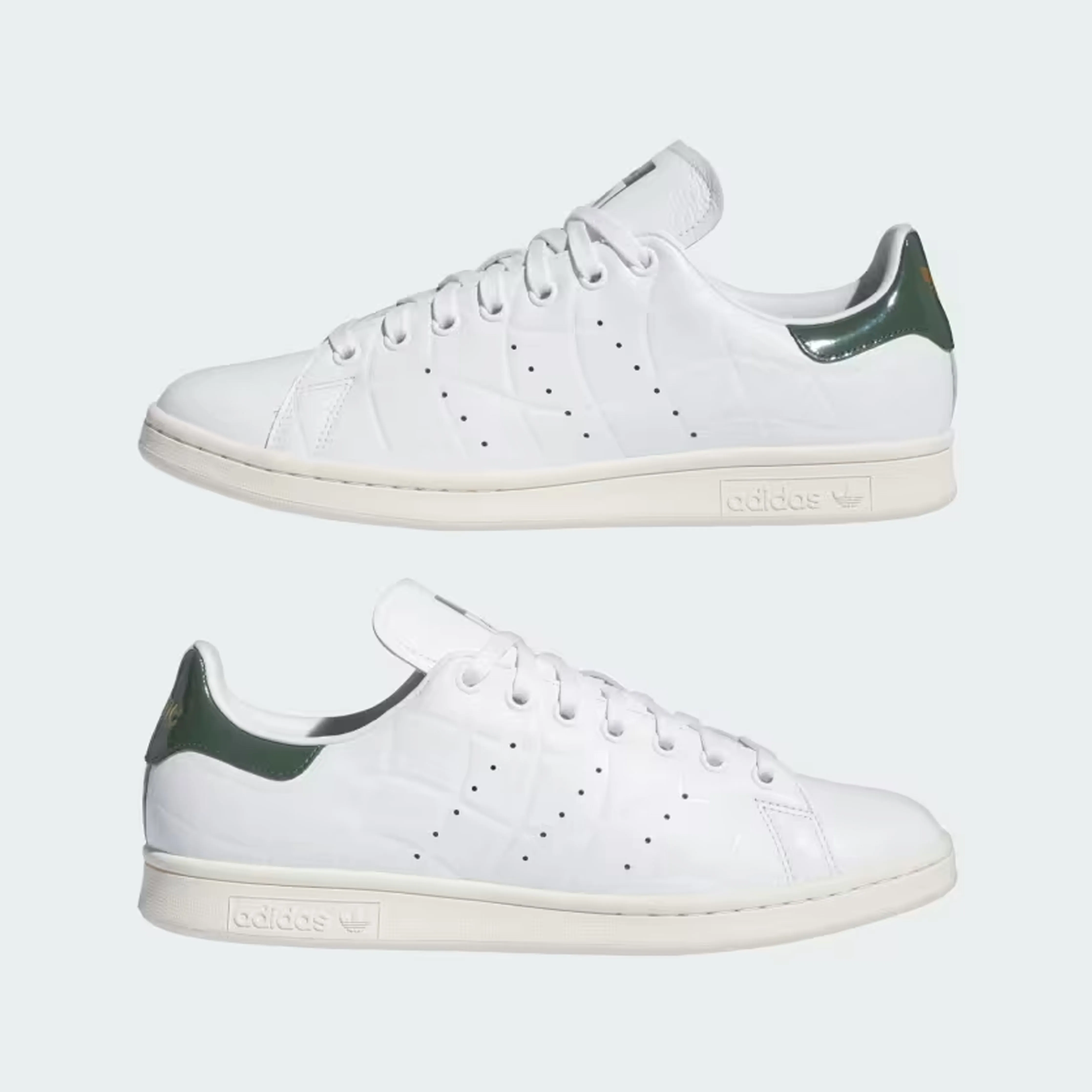 Adidas Skateboarding X Dime Stan Smith Skate Shoes - Cloud White / Collegiate Green / Green Oxide