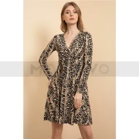 Animal Skin Short Dress