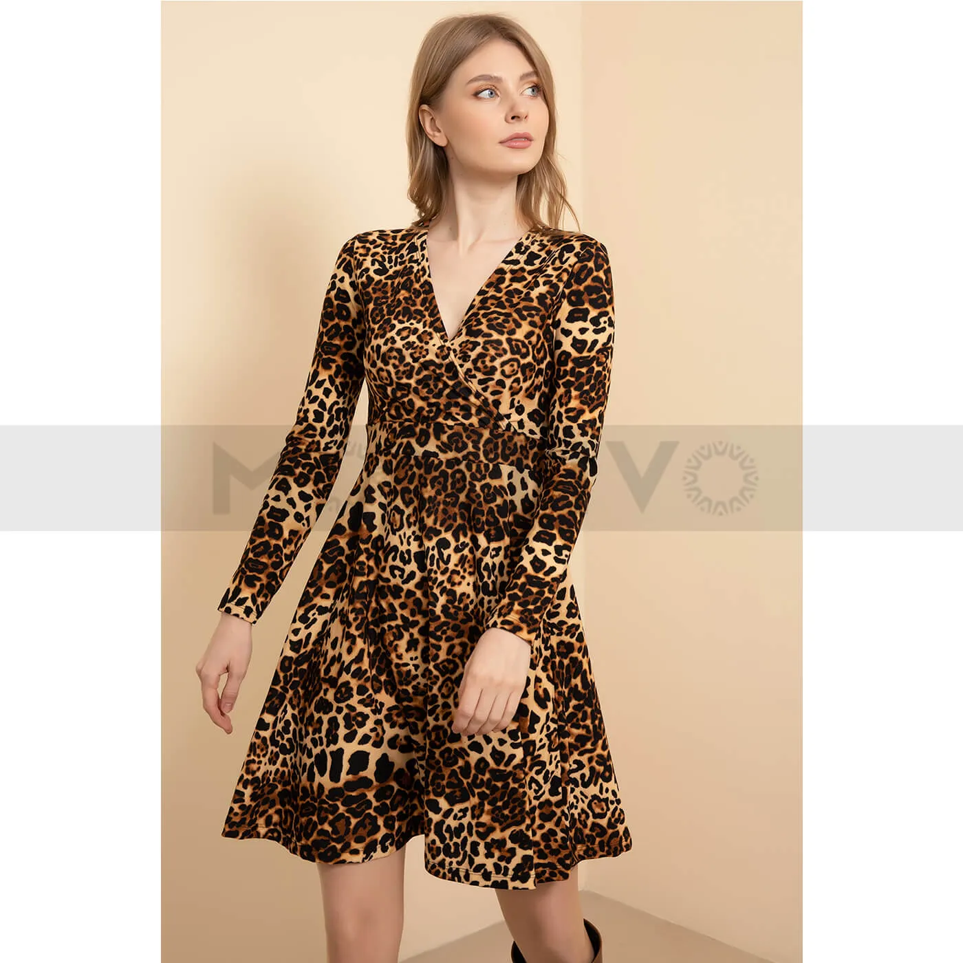 Animal Skin Short Dress