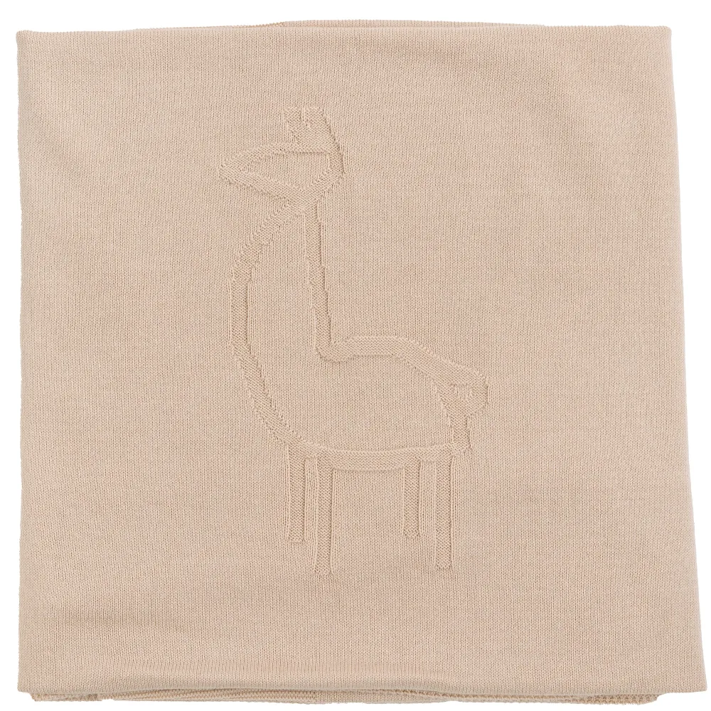 Baby Gi Camel Knitted Blanket