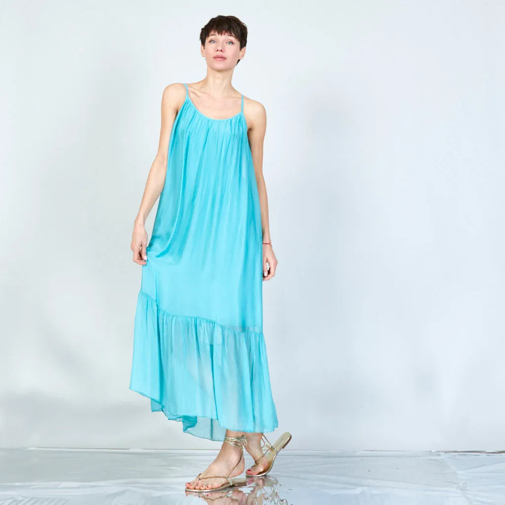 Backless silk chiffon long dress wholesale