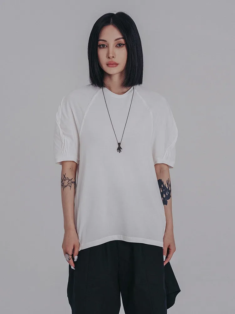 Bastik Round Neck Tee - White