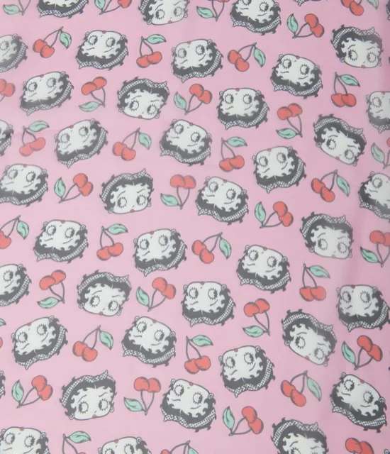 Betty Boop Pink Cherry Print Hair Scarf