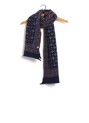 BIG MAMA | Compressed Wool Scarf | Navy