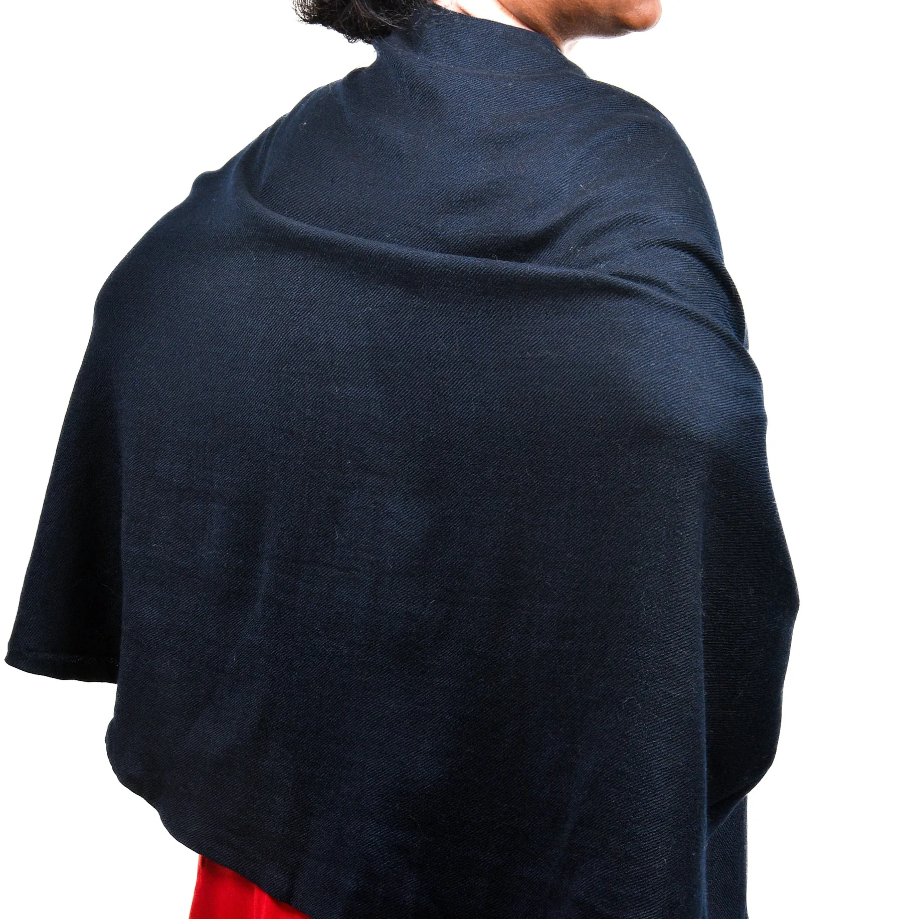 Black Merino Wool Cape