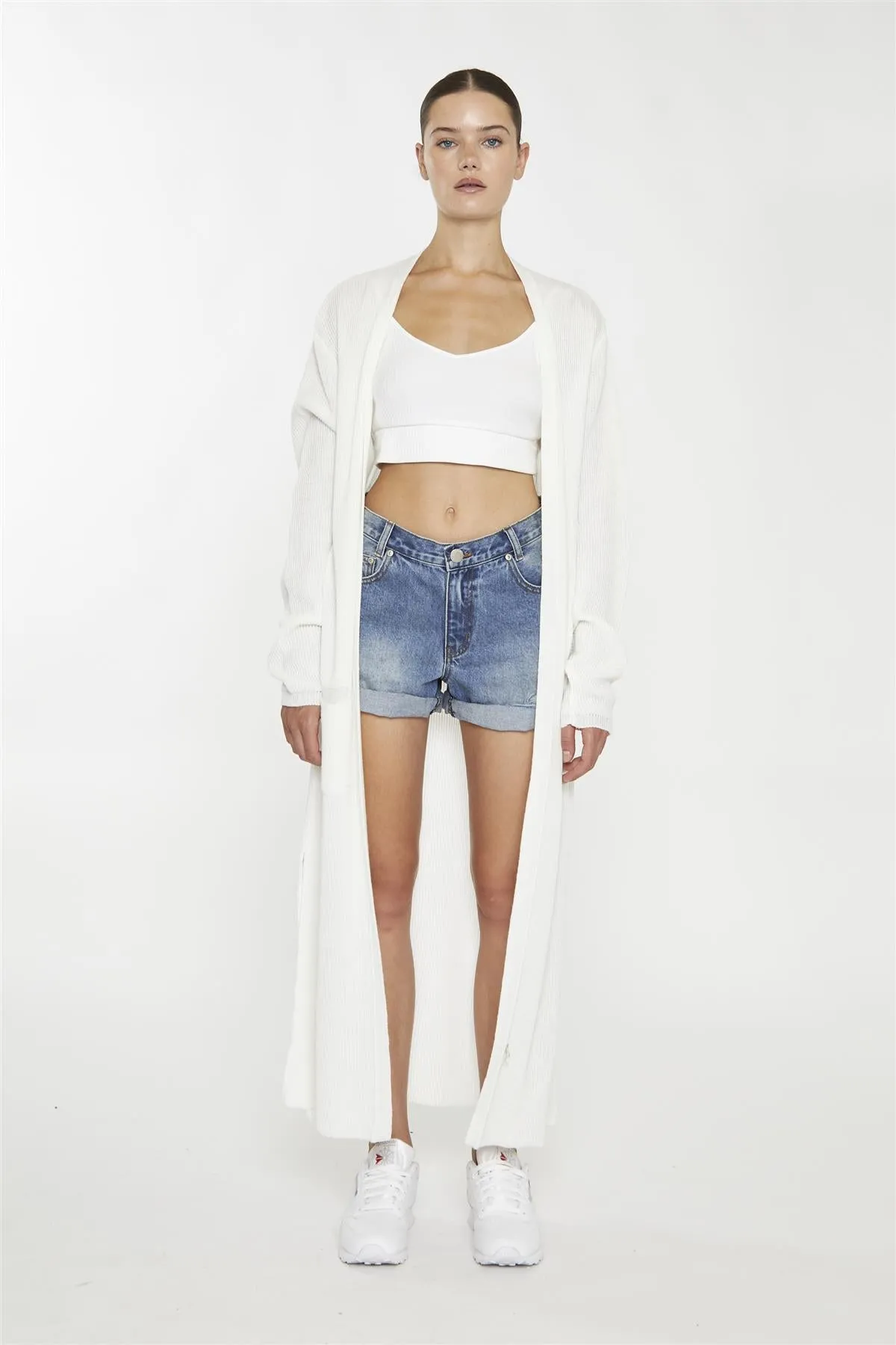 Bone Longline-Cardigan