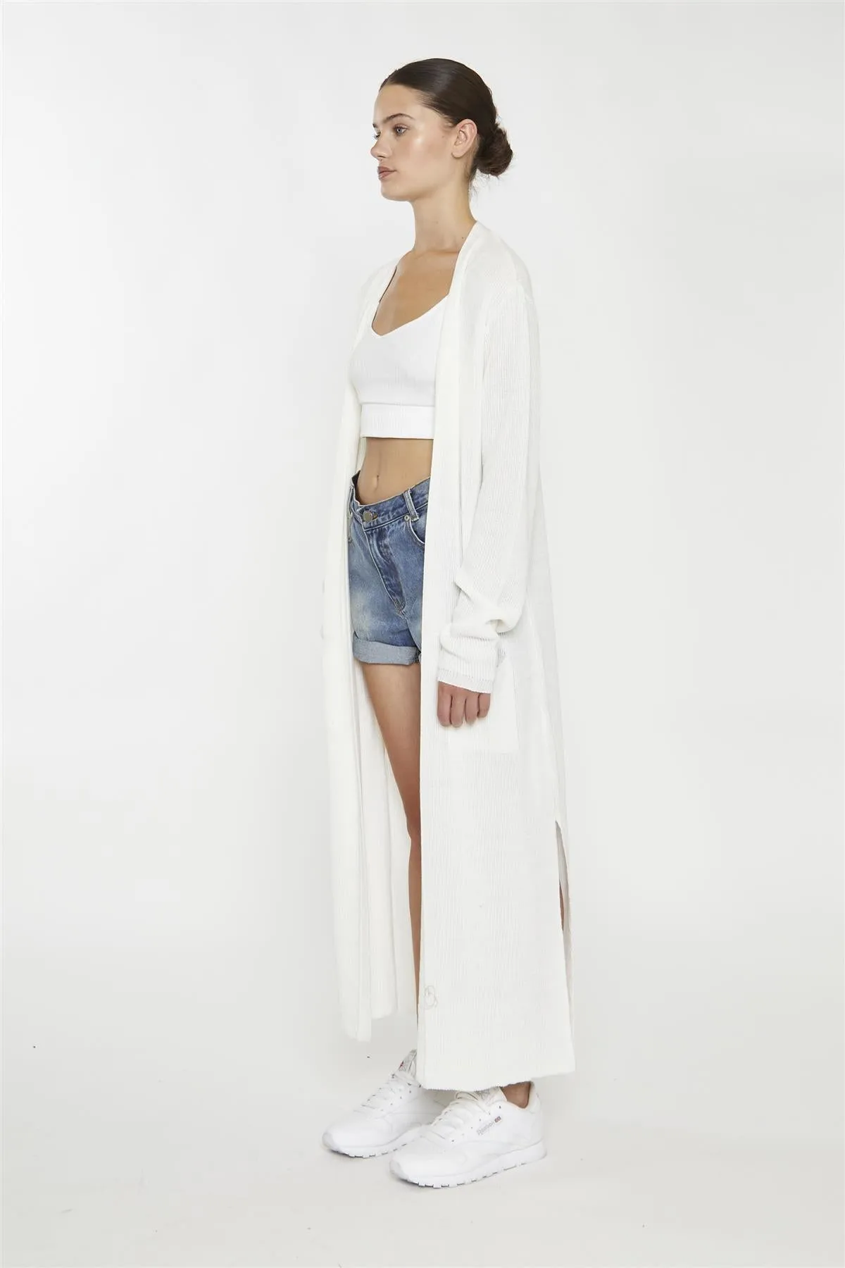 Bone Longline-Cardigan