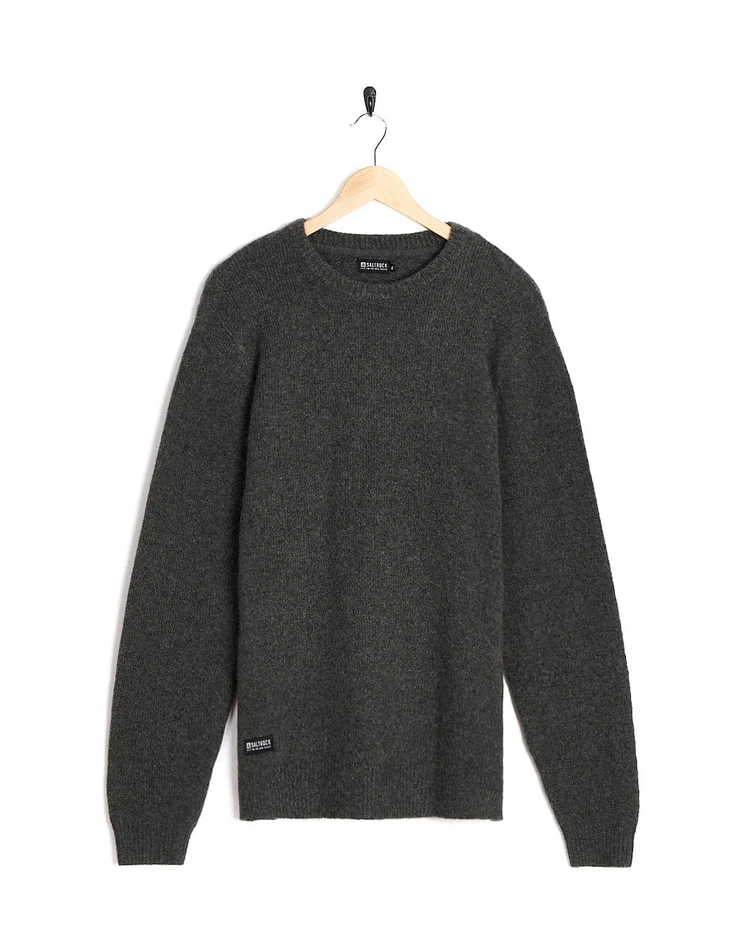 Bowen - Mens Knitted Crew - Grey