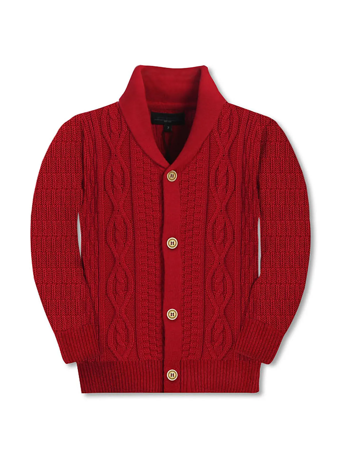 Boy's Shawl Collar Cardigan Sweater