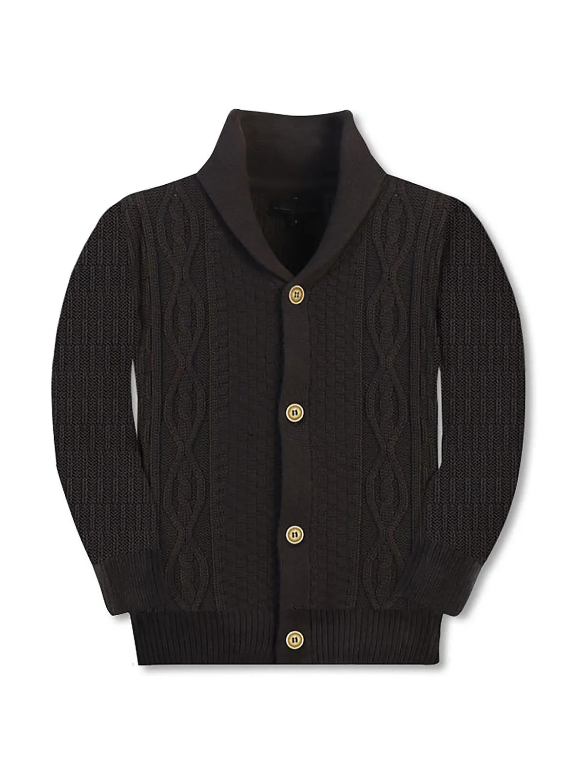 Boy's Shawl Collar Cardigan Sweater