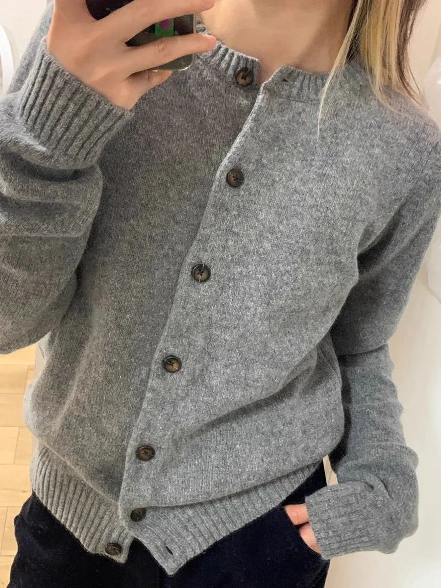 Brand Comfy Ribbed Knit Button Up Cardigan Sweater