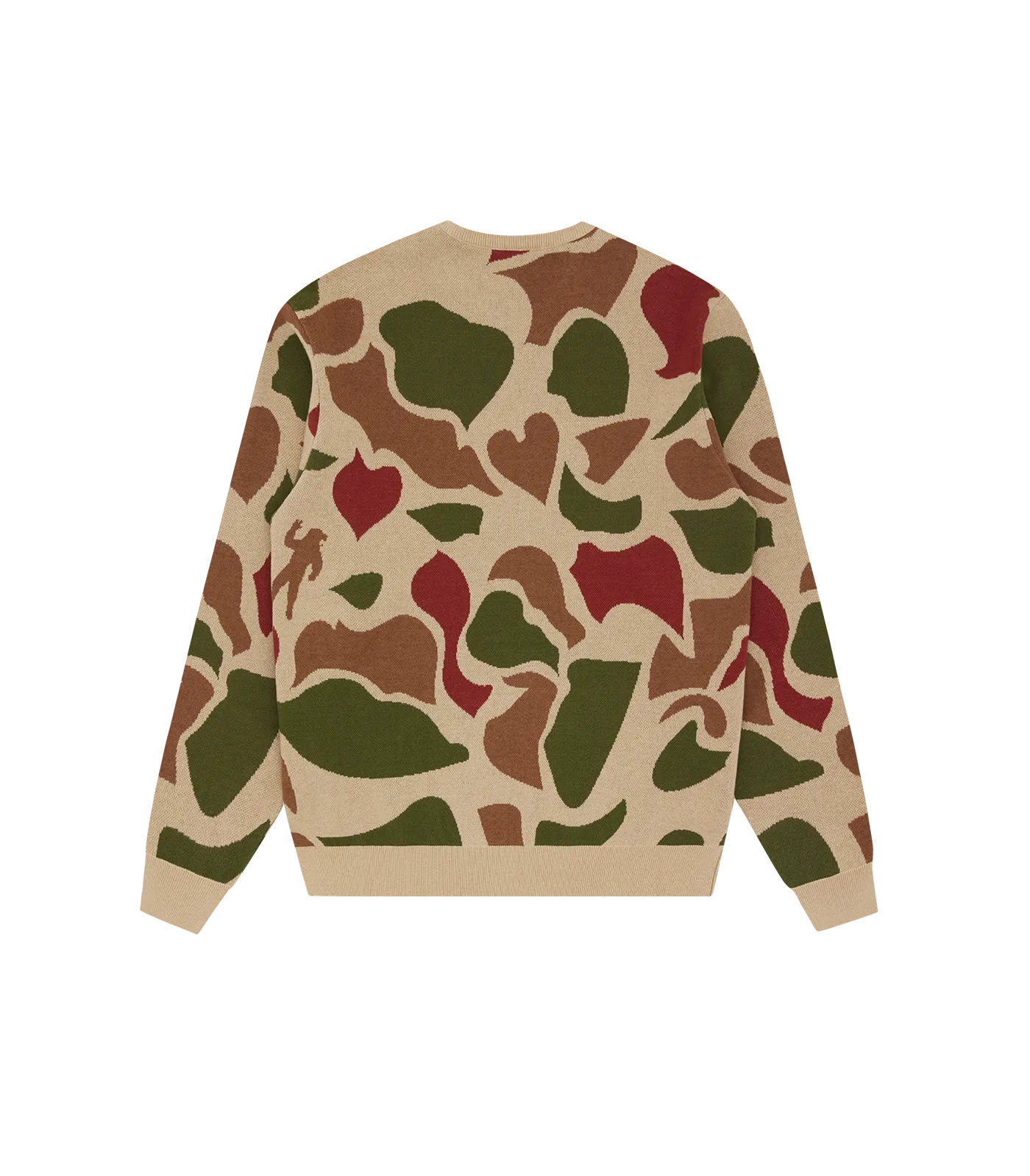 CAMO KNITTED JUMPER - BEIGE