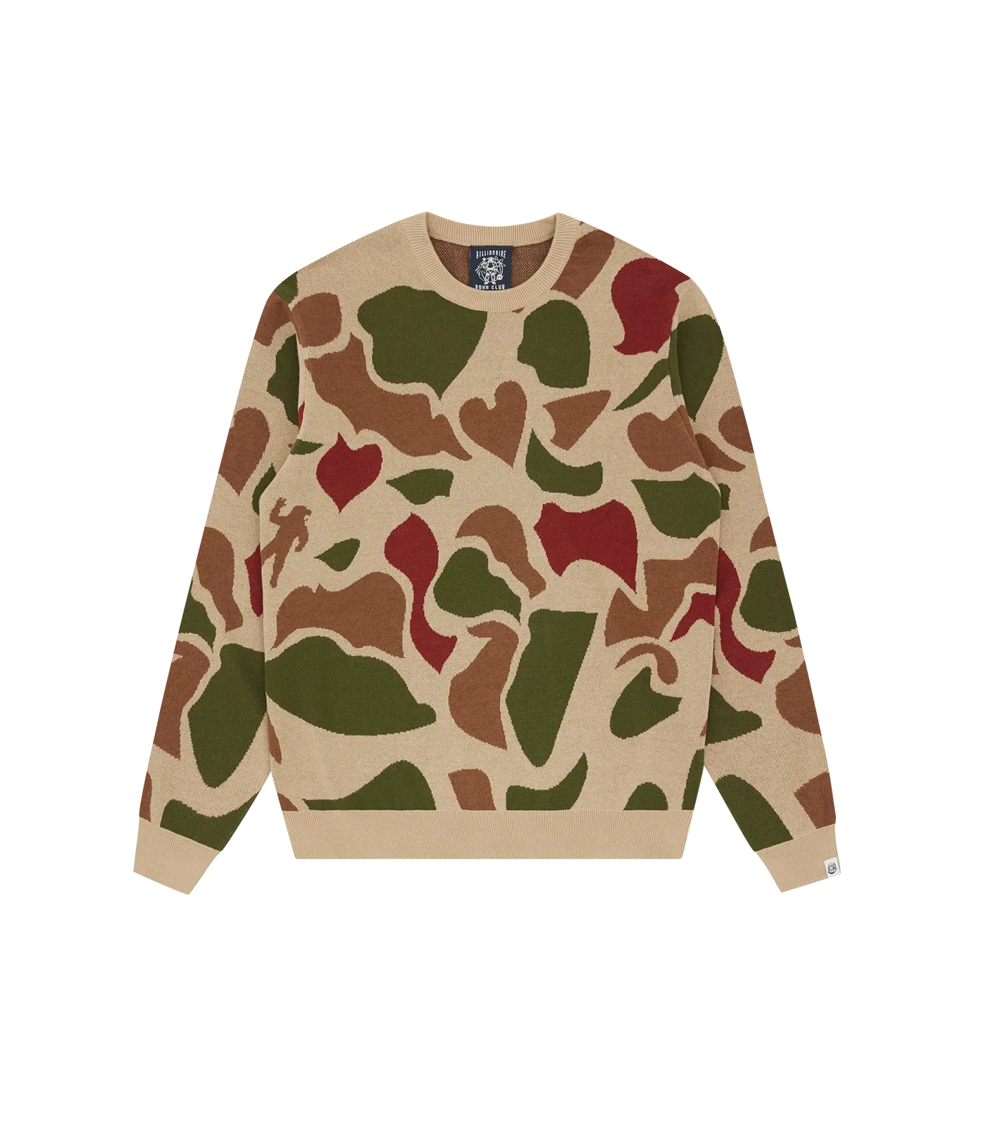 CAMO KNITTED JUMPER - BEIGE