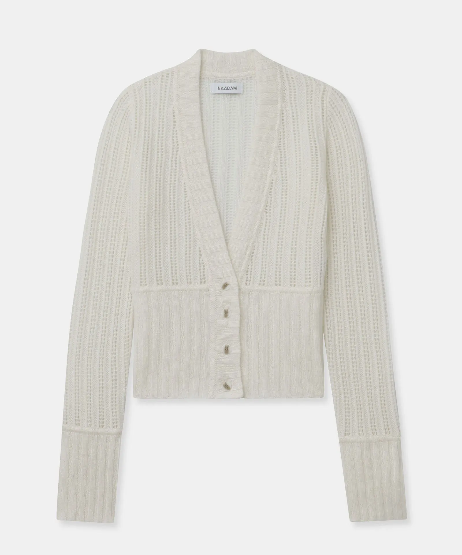 Cashmino Pointelle Cardigan