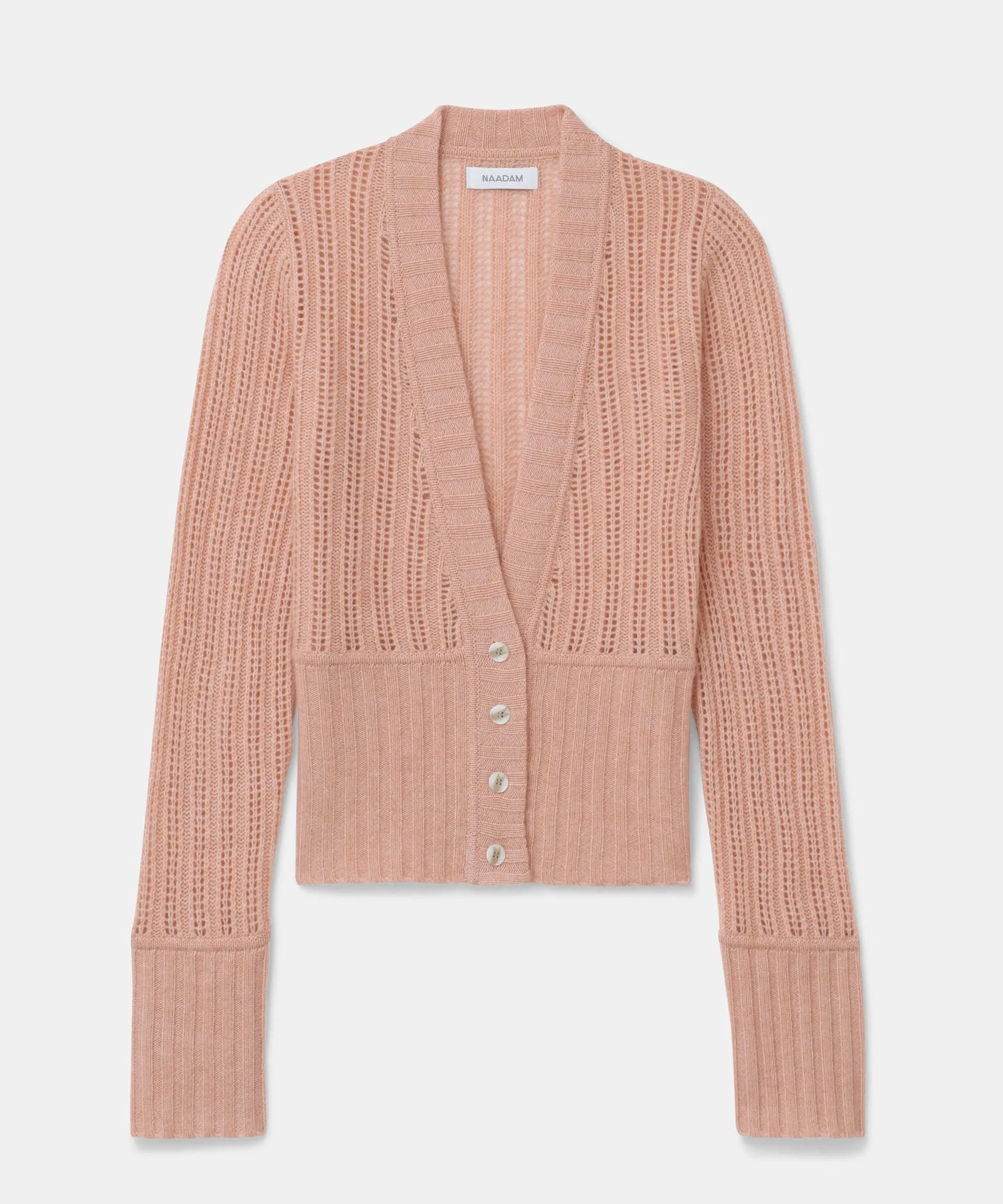 Cashmino Pointelle Cardigan