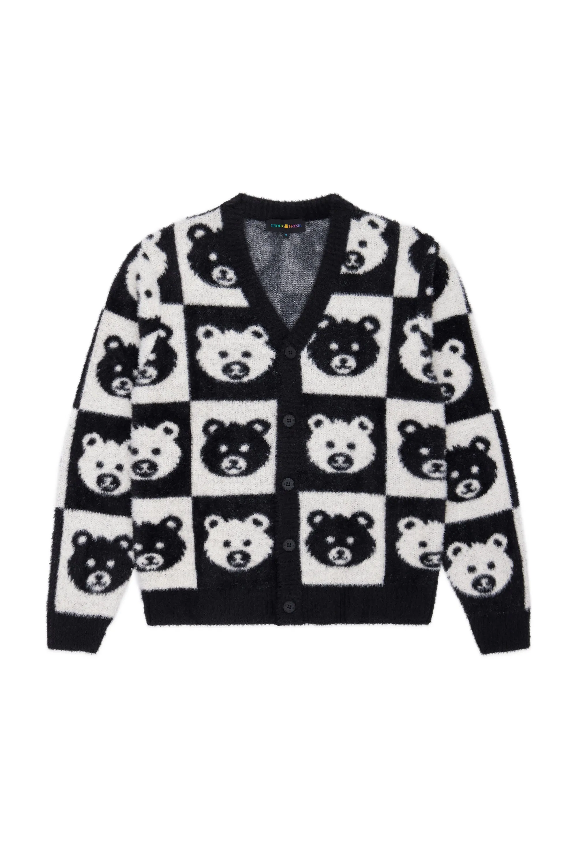 Checkered Bear Cardigan