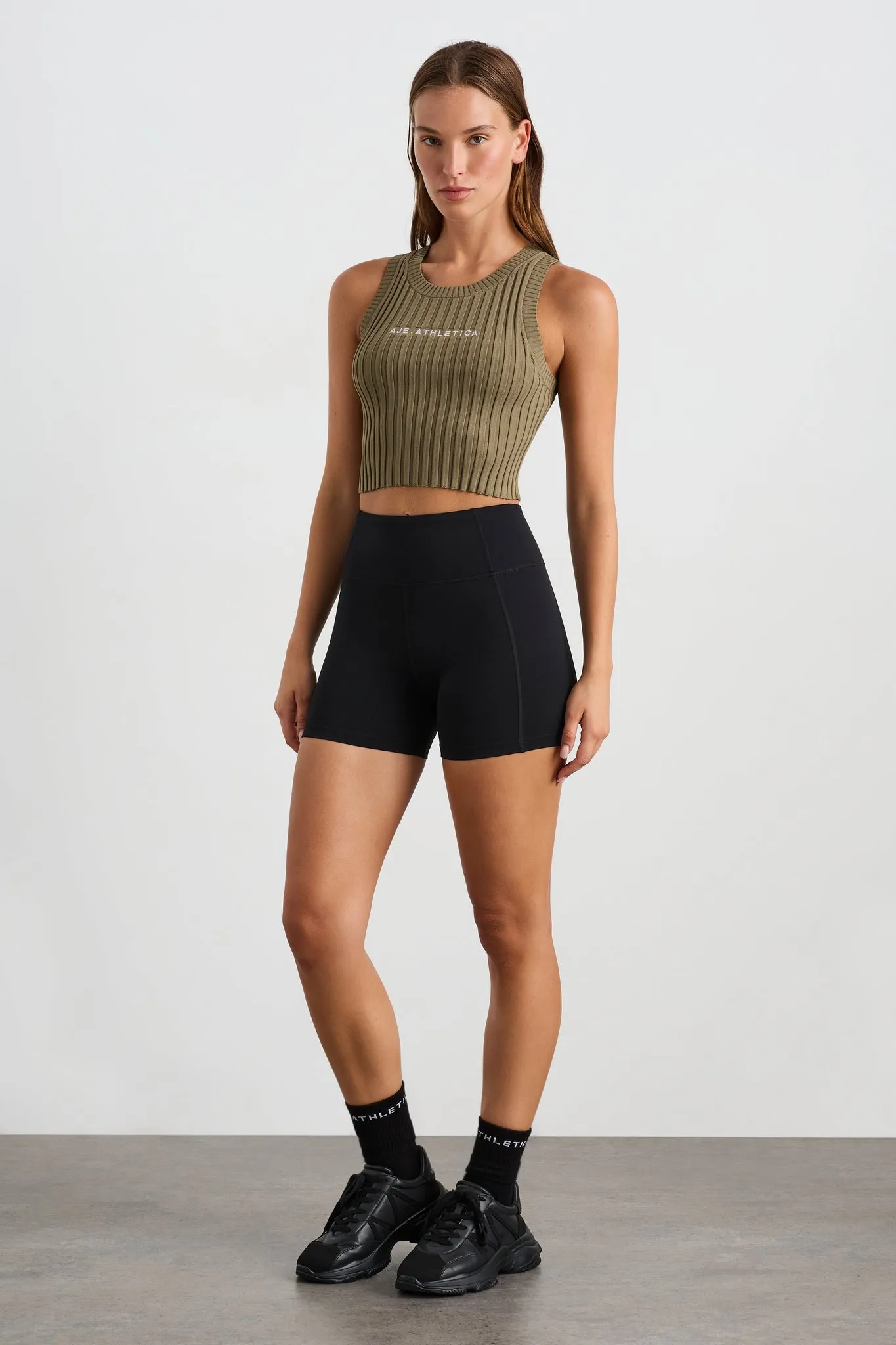 Cropped Knitted Logo Tank 135