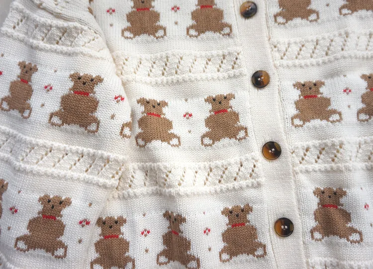 CUTE BEAR KNIT CARDIGAN SWEATER BY21060