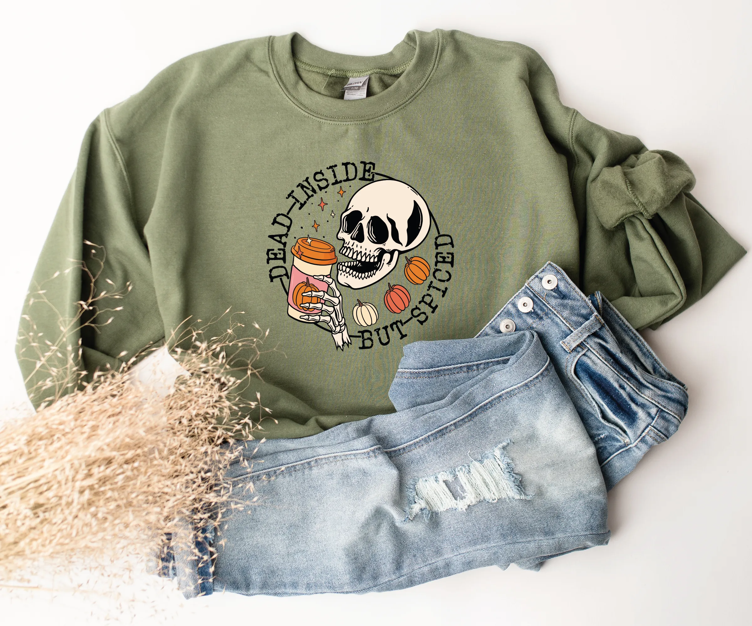 Dead Inside but Spiced Classic Crew Neck Sweater