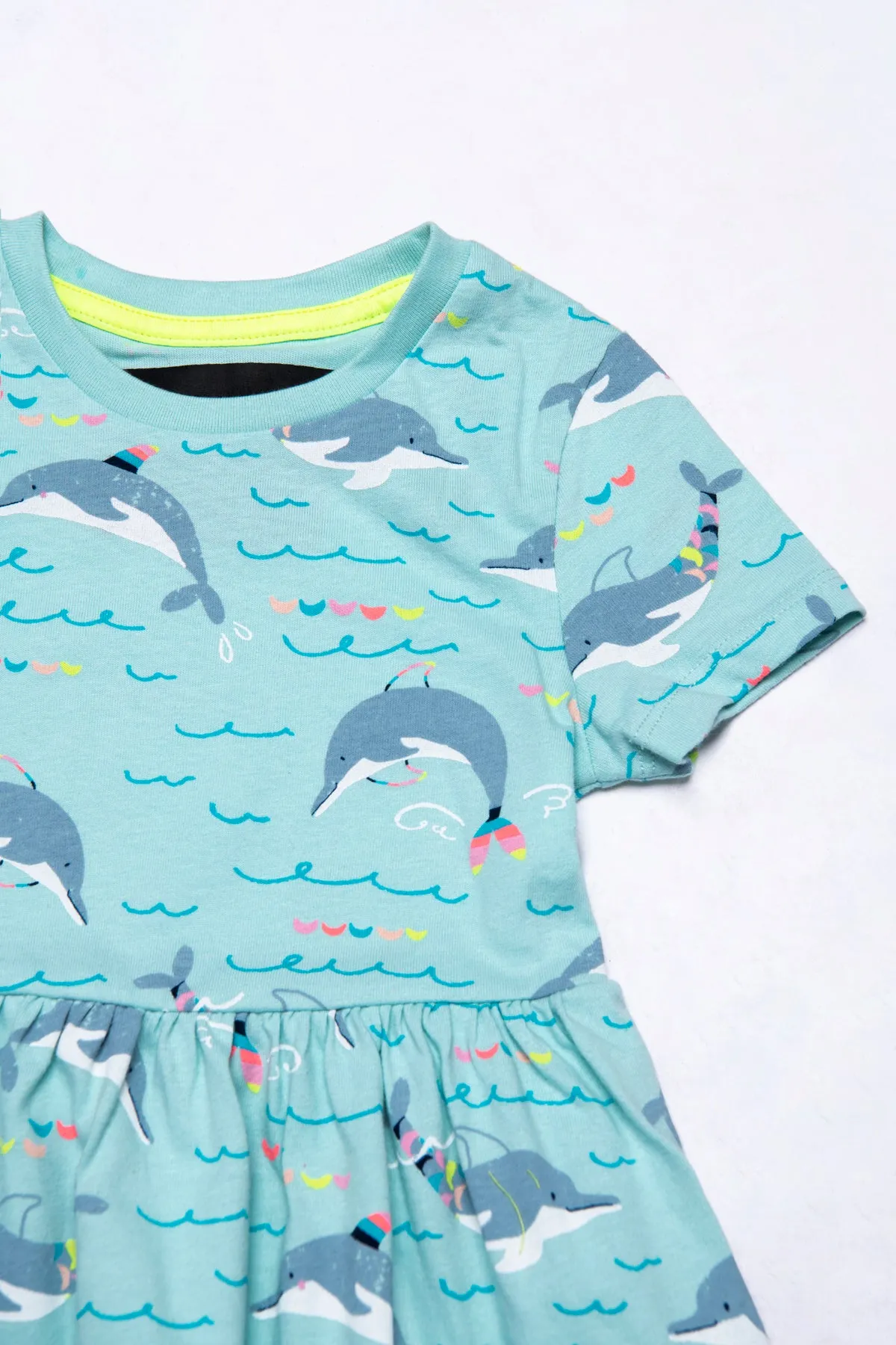 DOLPHINE PRINTED JERSEY DRESS