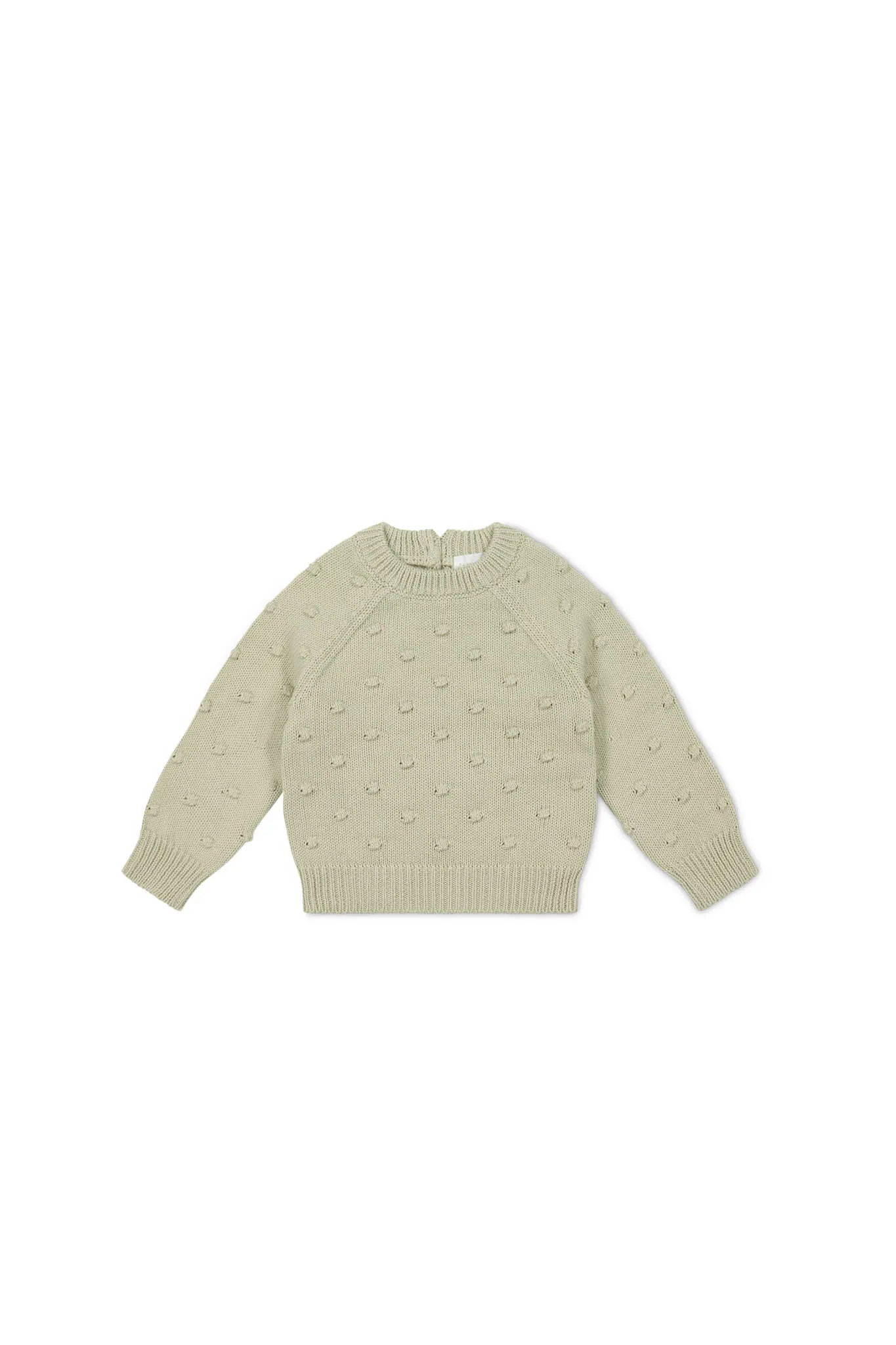 Dotty Knitted Jumper - Honeydew