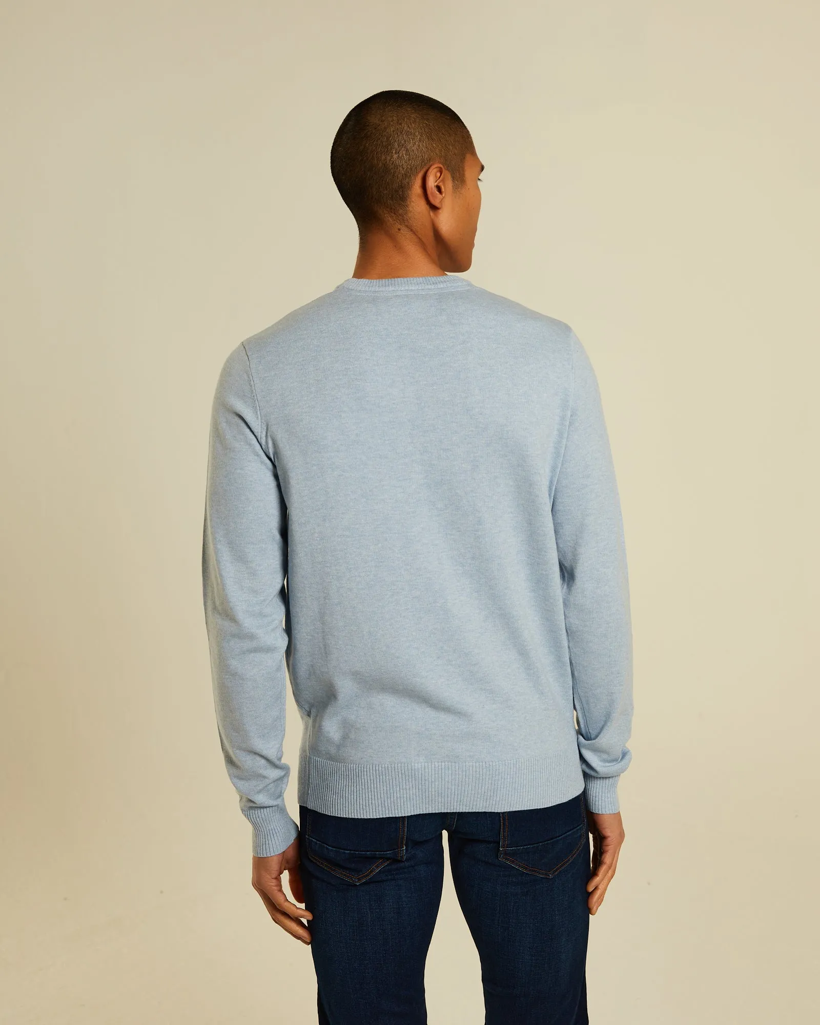 Dylan Round Neck Buoy Blue Marl