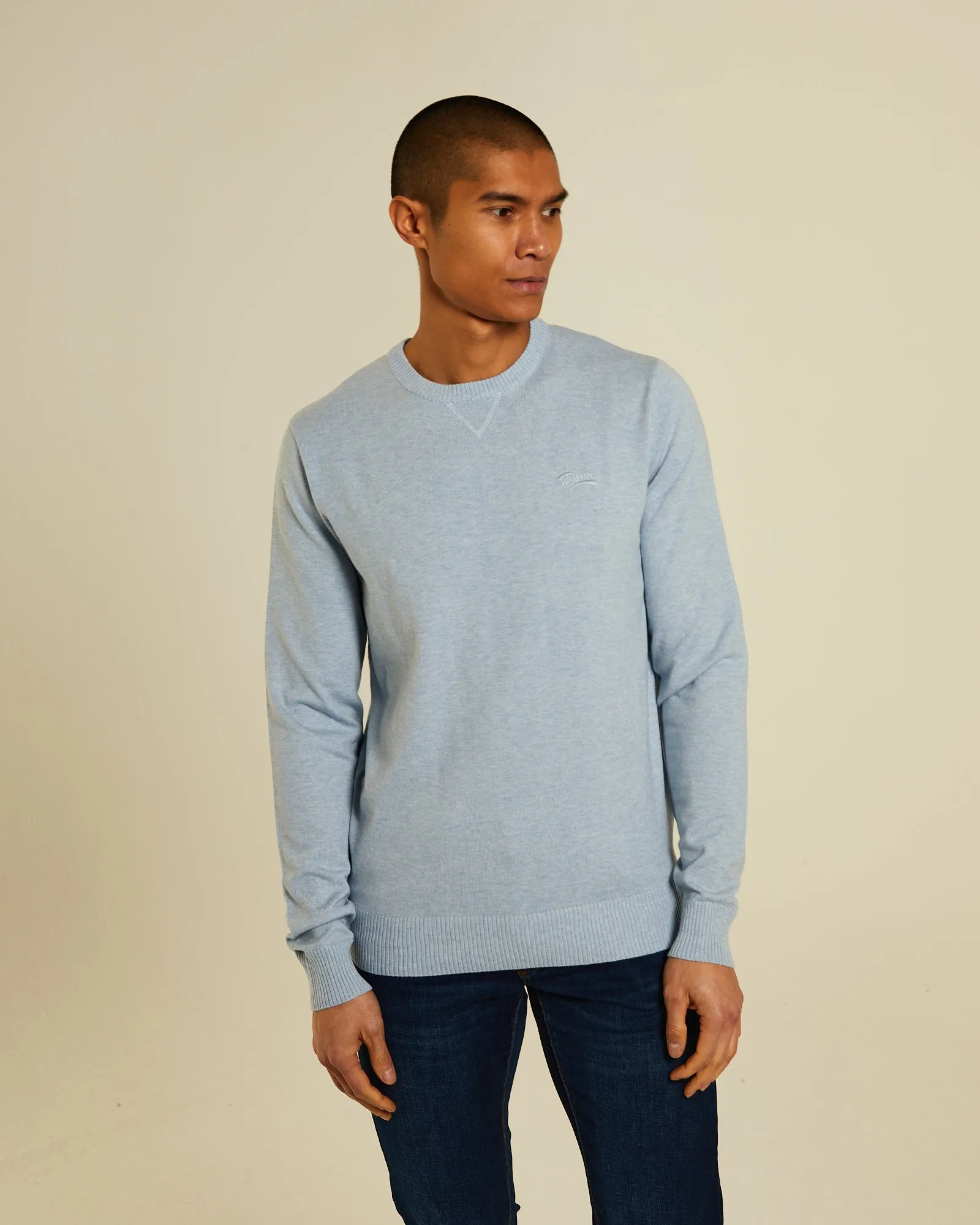 Dylan Round Neck Buoy Blue Marl