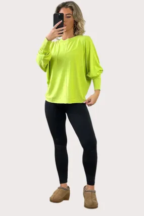 Front Seam Round Neck Pullover