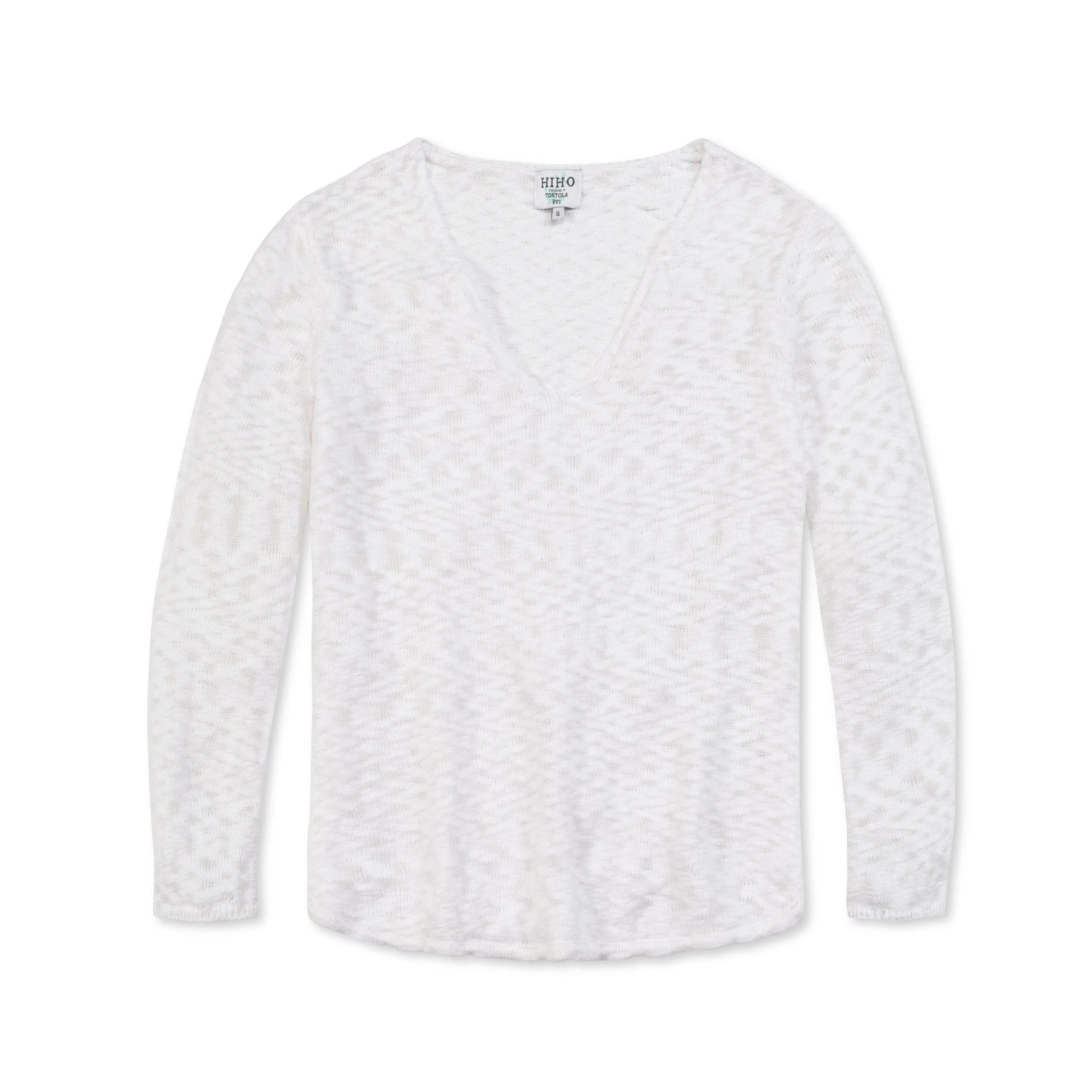 Gracie V-Neck Sweater - White