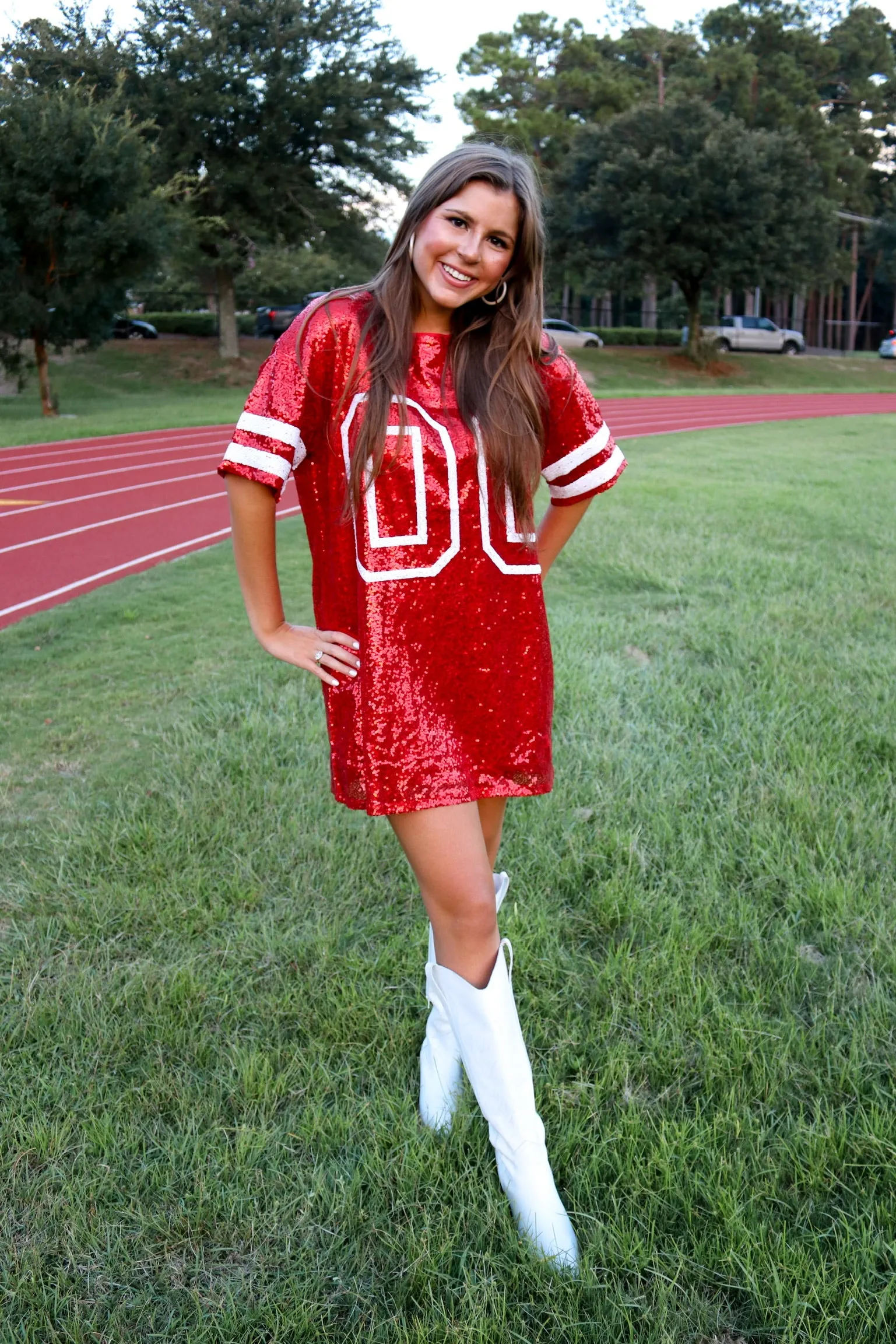 It's Game Day Jersey Dress