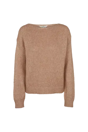 Kerala Boat Neck Sweater - Rugby Tan