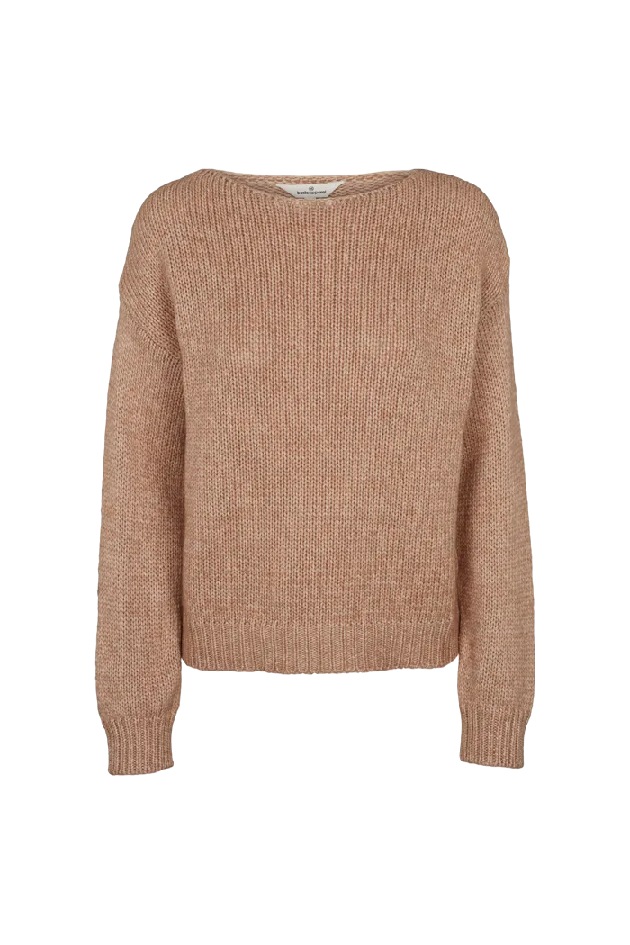 Kerala Boat Neck Sweater - Rugby Tan