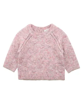 LILAC MARL SPOT KNITTED JUMPER