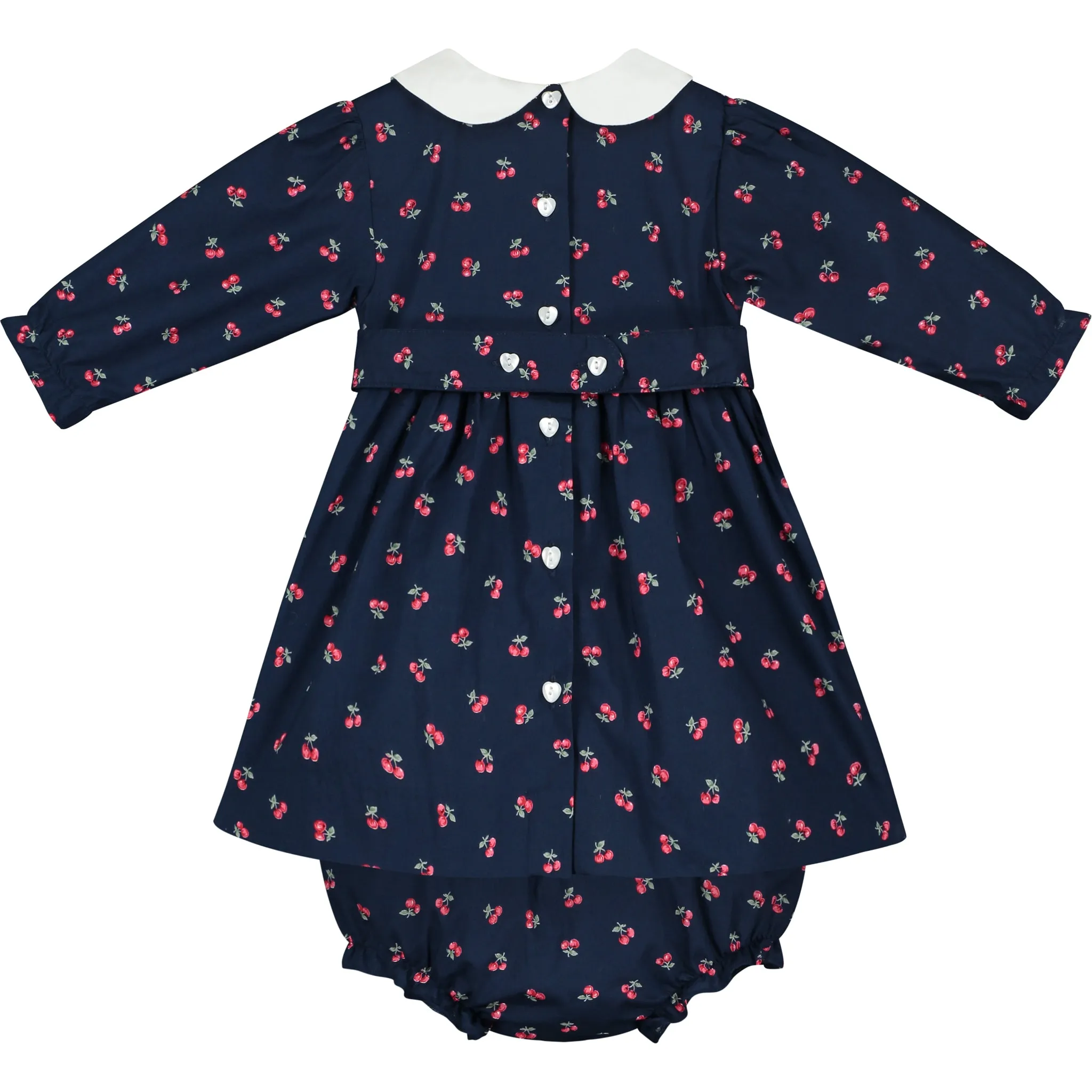 Long Sleeve Smocked Baby Dress - Tia