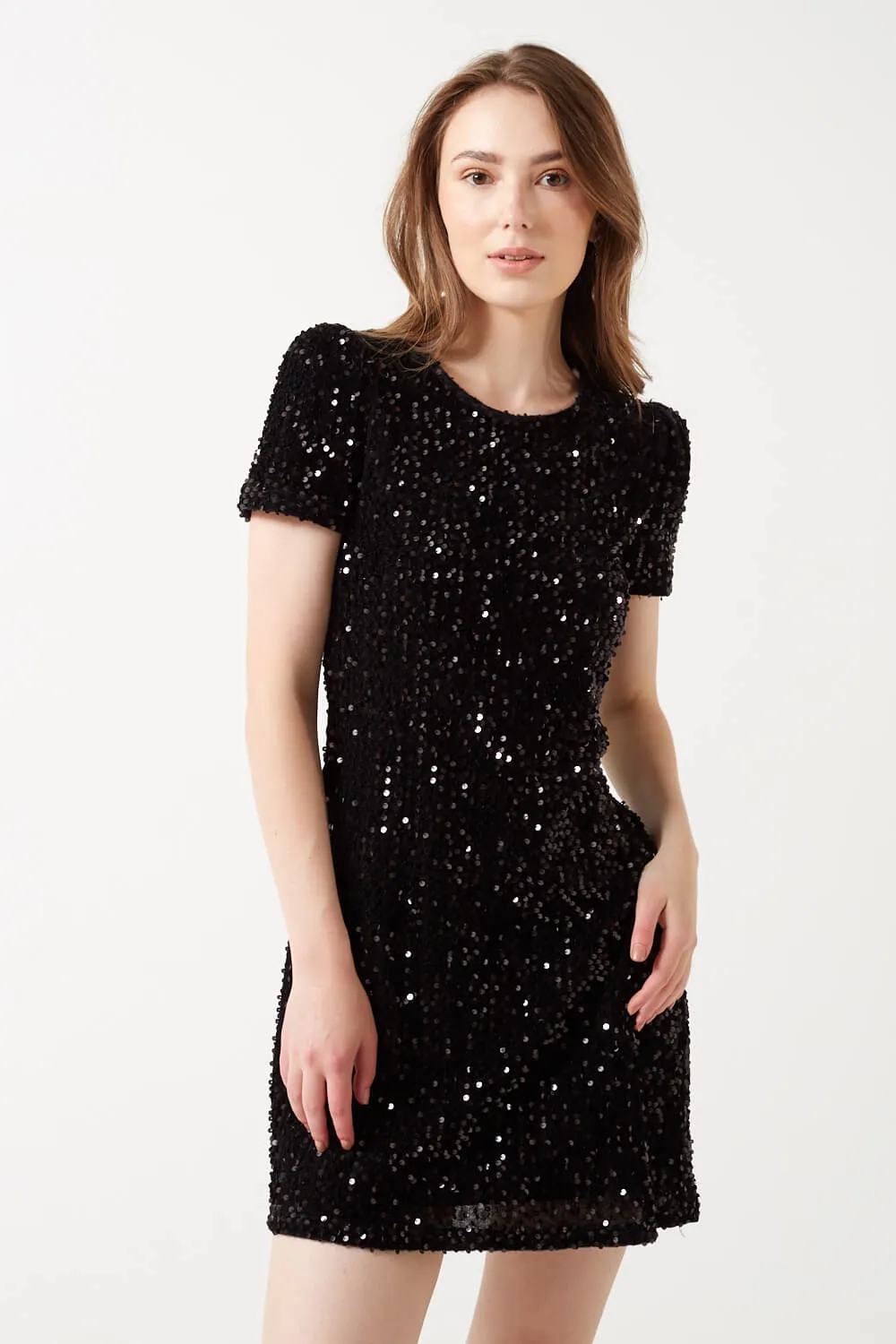 Marc Angelo Sequin Short Dress