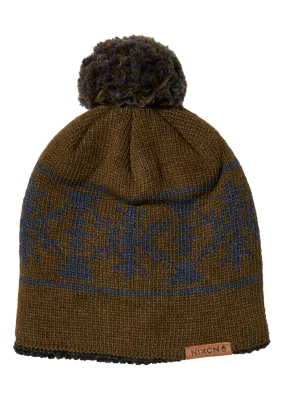 Meister Wool Pom Beanie - Olive / Multi