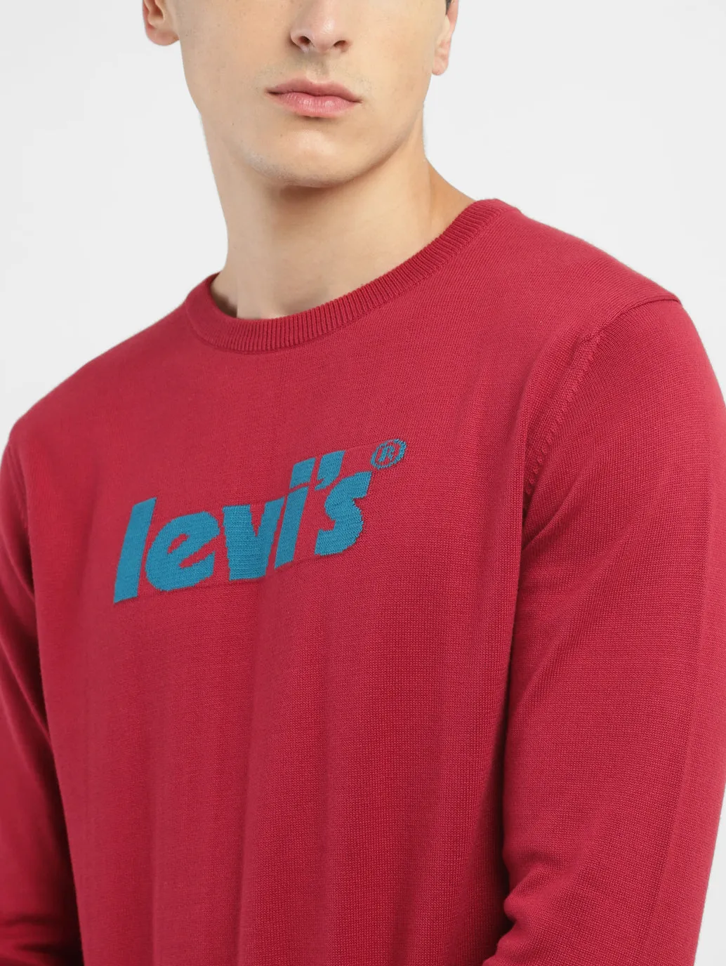 Men's Brand Logo Crew Neck Sweater