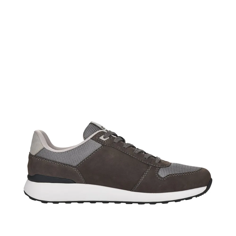 Mens Trainers Evolution by Rieker Grey Combo Shoes Soft Comfort 07601-45 SALE