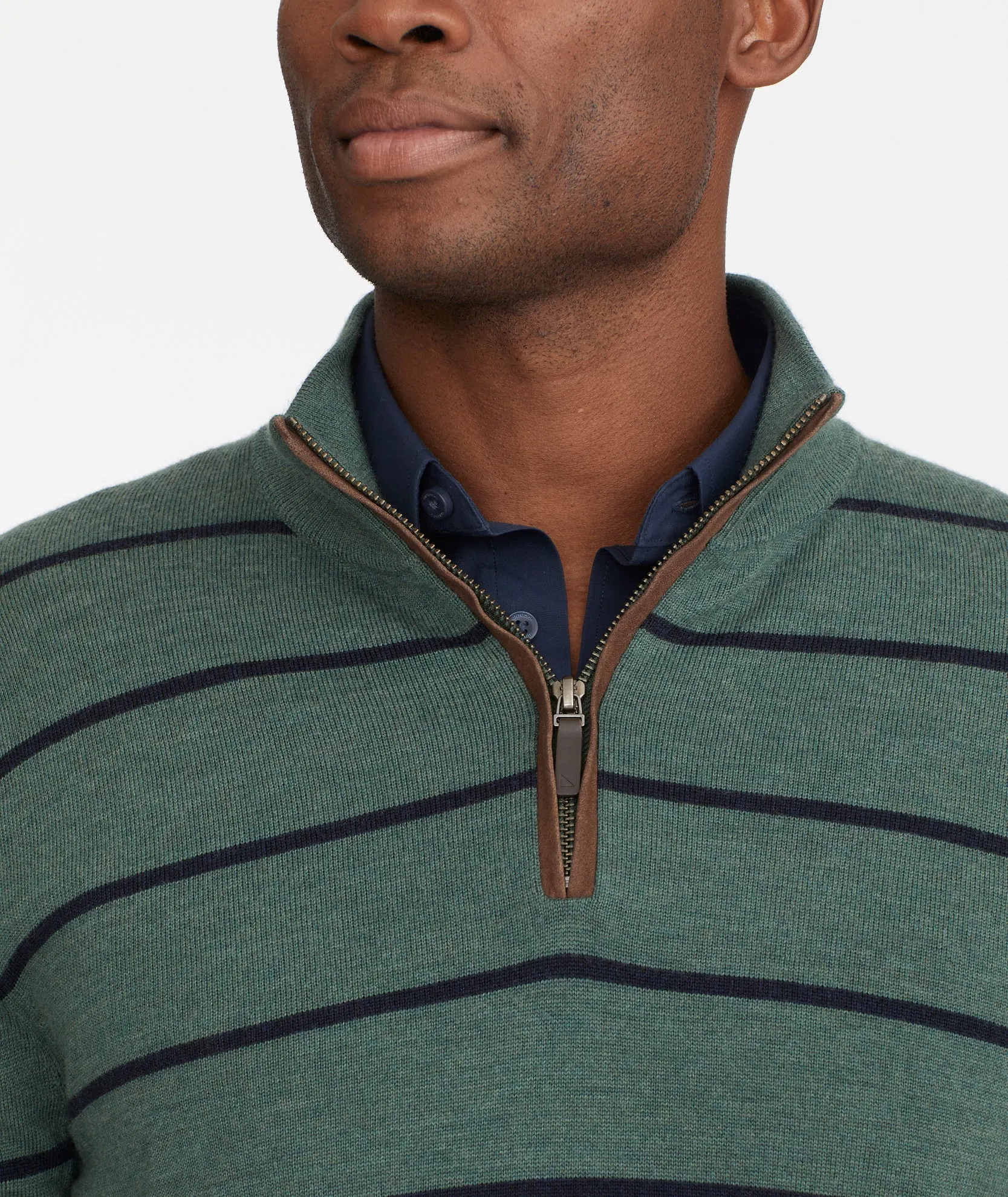 Merino Wool Quarter Zip Sweater