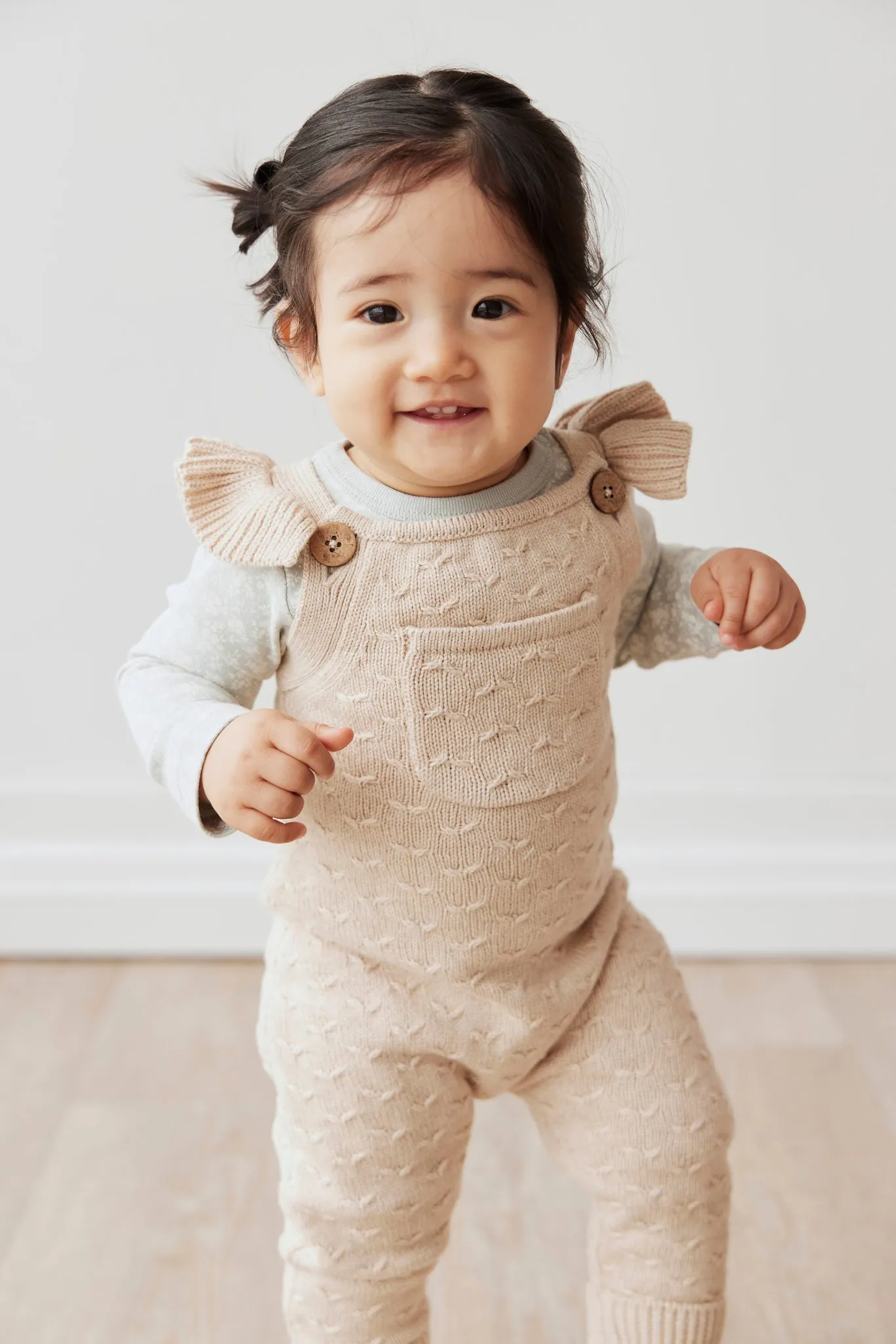 Mia Knitted Onepiece - Oatmeal Marle