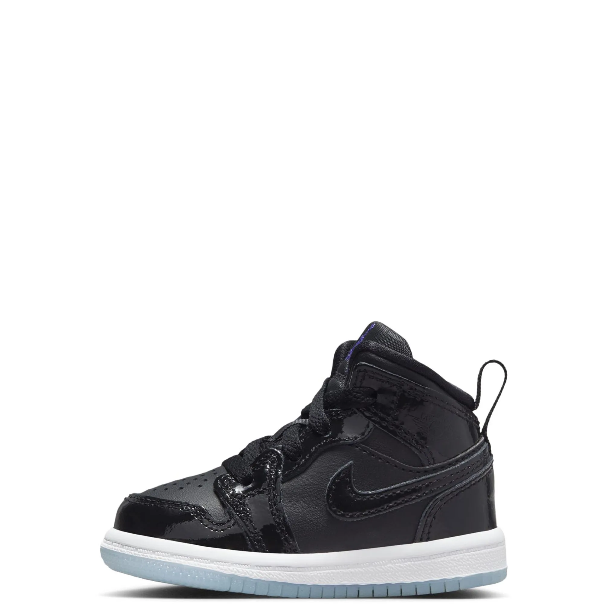 Nike Kid's Air Jordan 1 Mid SE TD Shoes - Black / Concord Blue / White