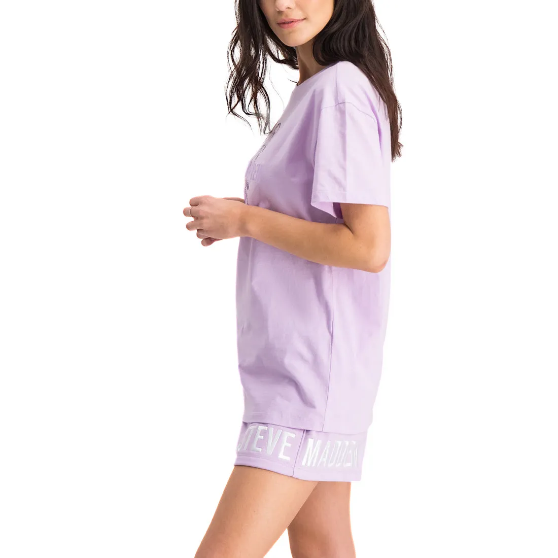 PAYTON LADIES KNITTED T-SHIRT LILAC