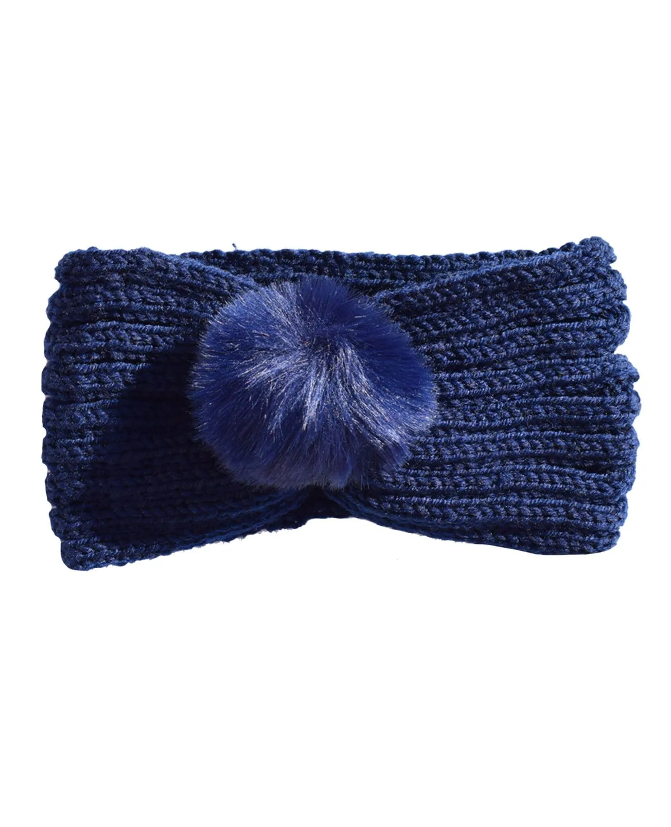 Pom Pom Knitted Headband