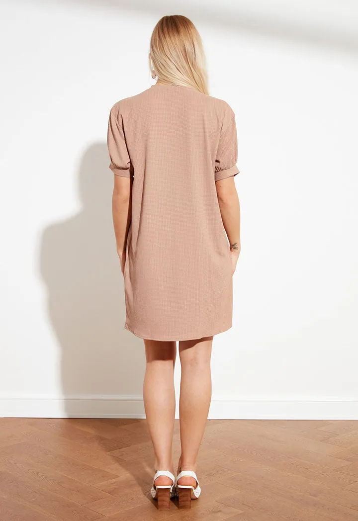 Short Puff Sleeve Dress