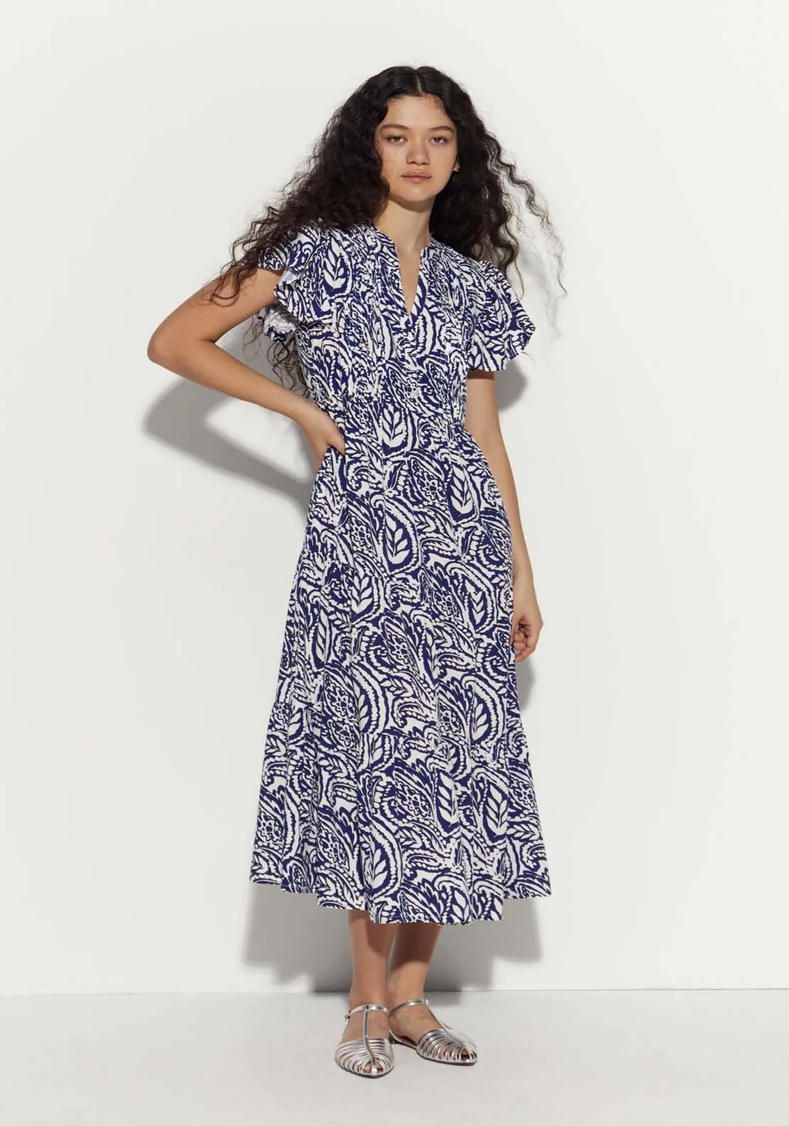 Short Sleeve Midi Dress