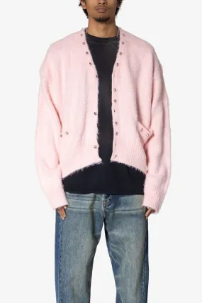 Sky Jeweled Cardigan Sweater - Pink